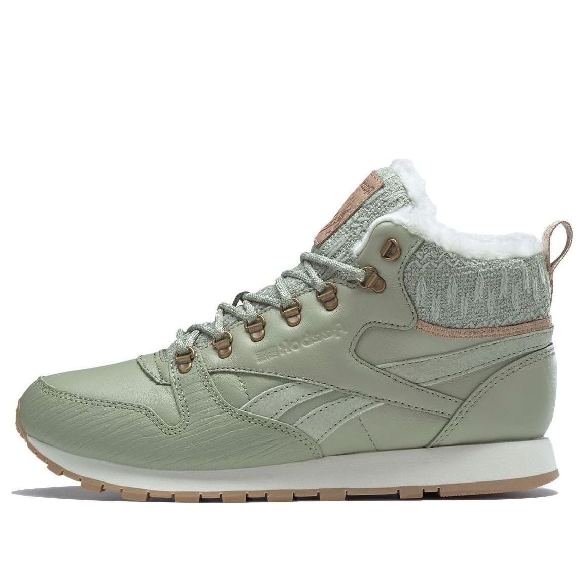 (WMNS) Reebok Classic Leather Arctic Boots 'White Green' FZ1205