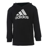 (GS) adidas Glam On Oversize Hoodie Asia Sizing 'Black White' GD3759