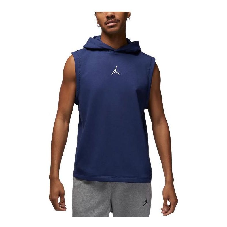 Air Jordan Dri-FIT Sport Fleece Sleeveless Hoodie 'Midnight Navy' DZ0571-410