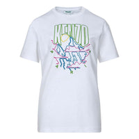 KENZO Printing Pattern Short Sleeve White F962TS950939-01