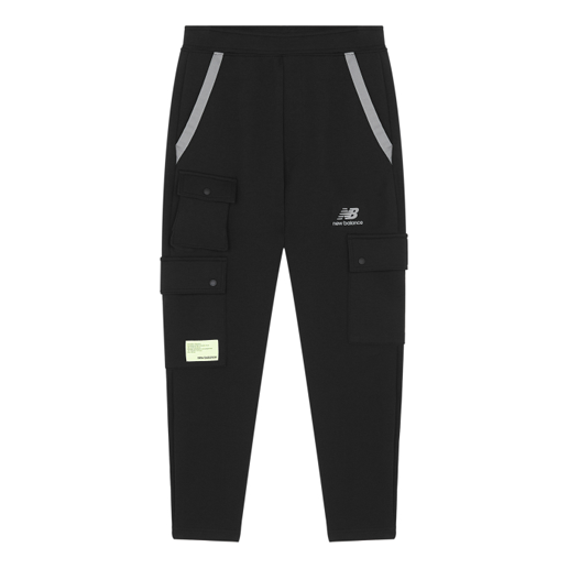 New Balance CNY Logo Cotton Cargo Pants Asia Sizing 'Black' AMP21365-BK