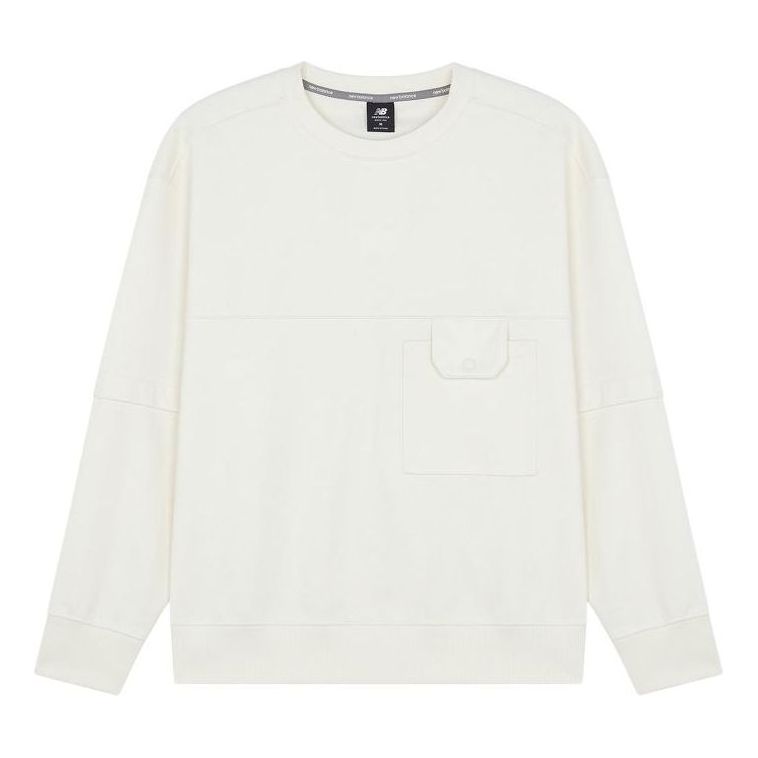 New Balance Casual Lifestyle Sweatshirt Asia Sizing 'White' AMT21369-IV