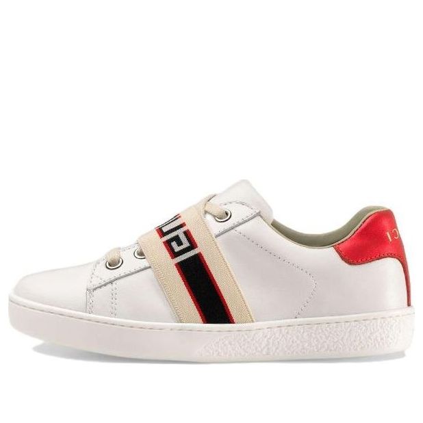 (PS) Gucci Ace Stripe Leather 'White Red Black' 553053-0IIR0-9065
