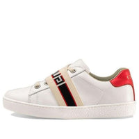 (PS) Gucci Ace Stripe Leather 'White Red Black' 553053-0IIR0-9065
