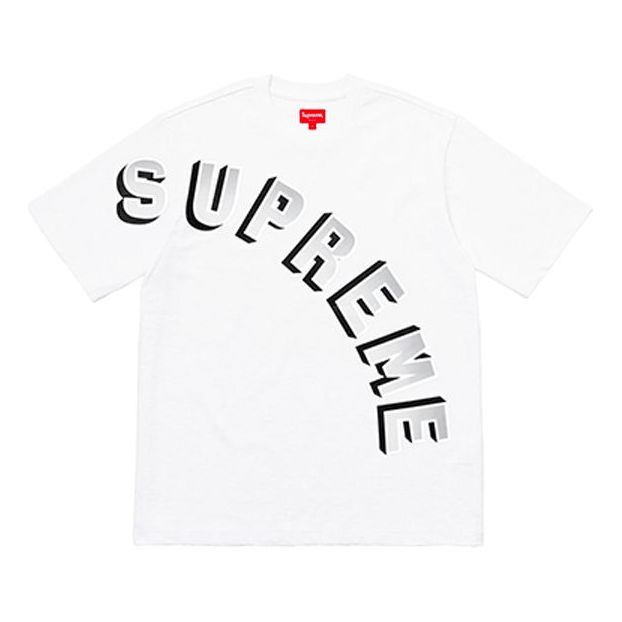 Supreme SS18 Gradient Arc Top Tee White Logo Tee SUP-SS18-294