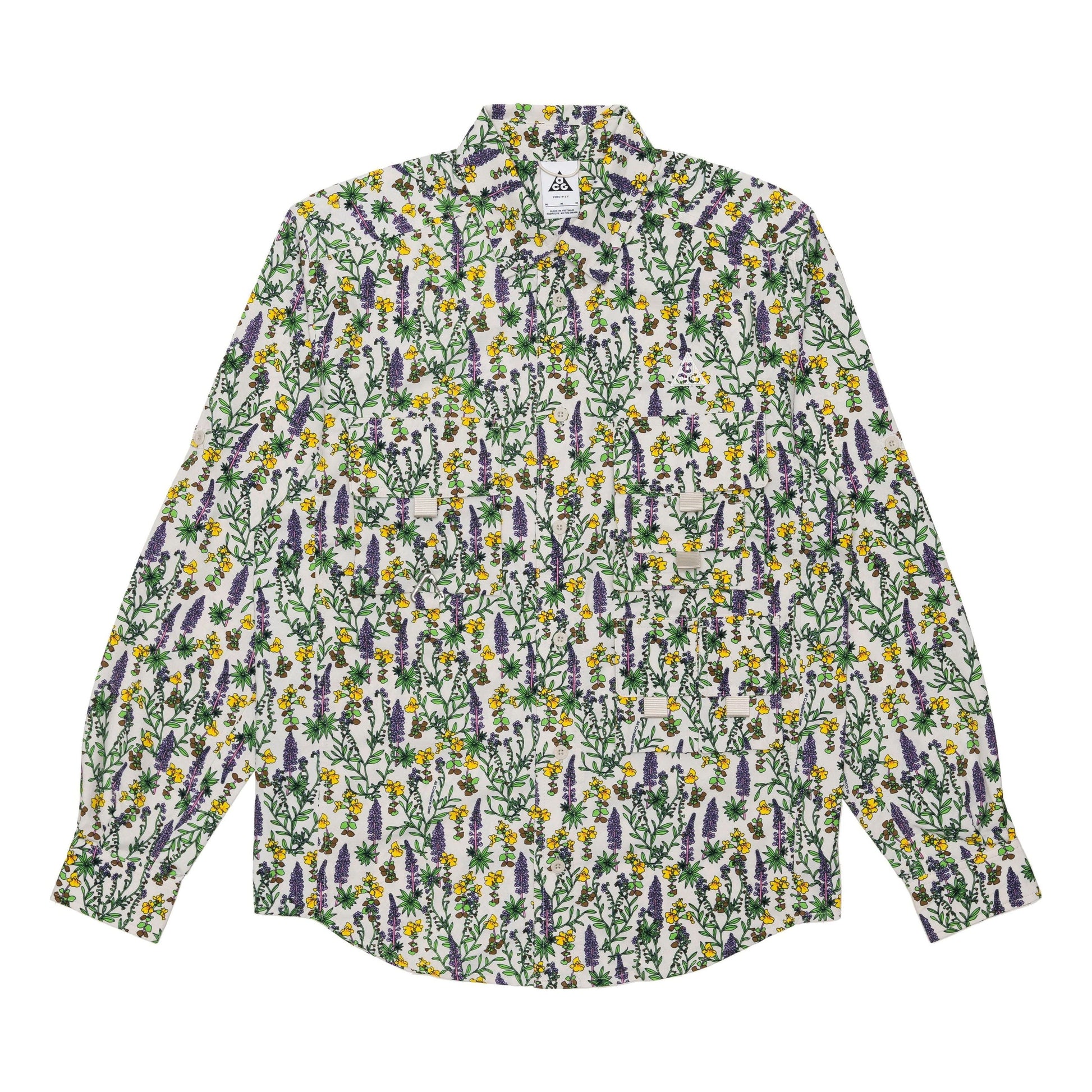 Nike SS22 Dri-FIT ACG UV Version Floral Long Sleeves Shirt Green DN3942-072