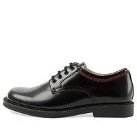 (GS) Gucci Perforated-Logo Lace-Up Shoes 'Black' 603718-D73O0-1060