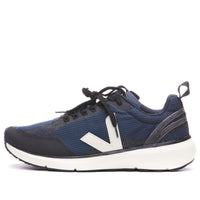 VEJA Logo Patch Panelled Low-Top Sneakers 'Navy White' CL0102472