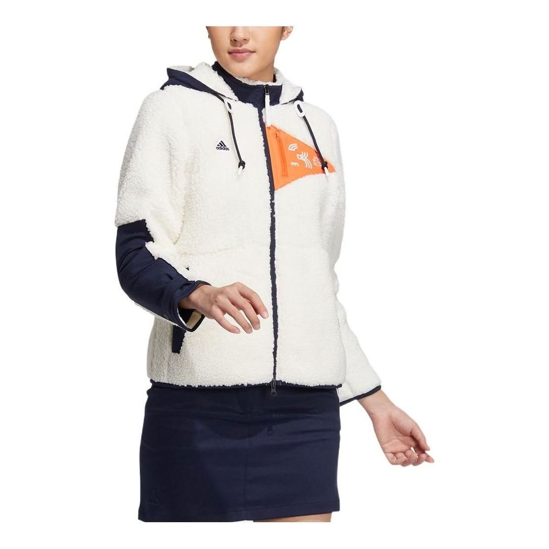 (WMNS) adidas Play Green Full-Zip BOA Long Sleeve Hoodie Jacket Asia Sizing 'White Navy' HG5774