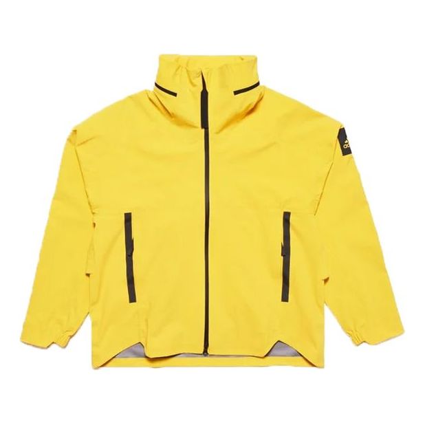 adidas MENS Myshelter Rainbreaker Jacket Yellow DZ1411