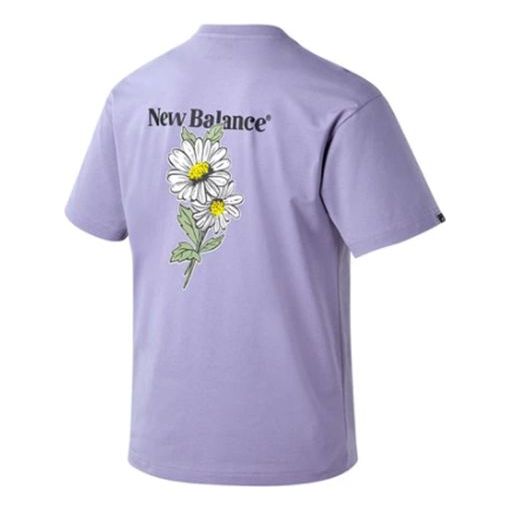 New Balance Casual Sports Backpack Short Sleeve Couple Style Purple NBNEA22043