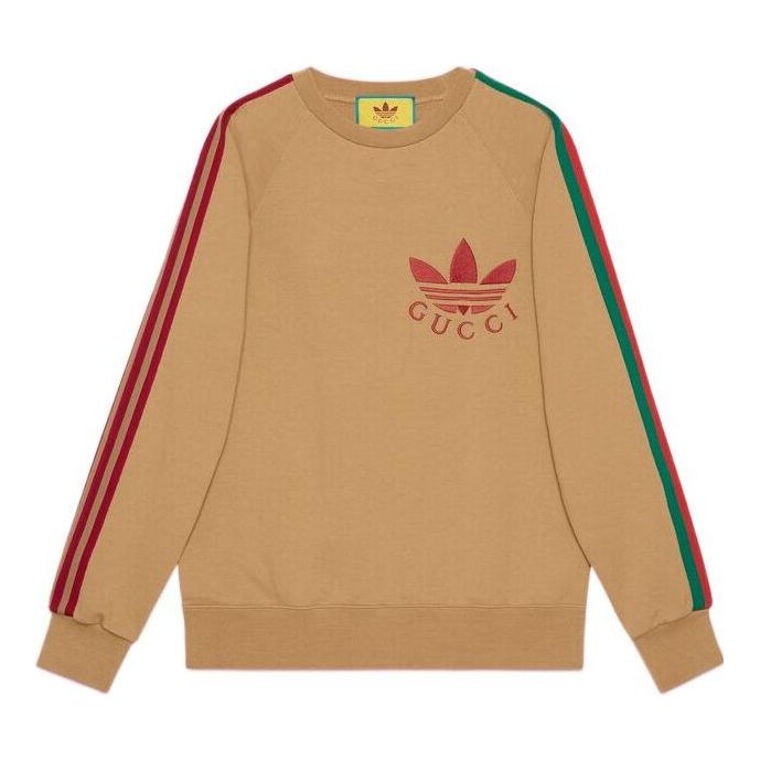 Gucci x adidas Cotton Sersey Sweatshirt 'Camel' 691638-XJEML-2184