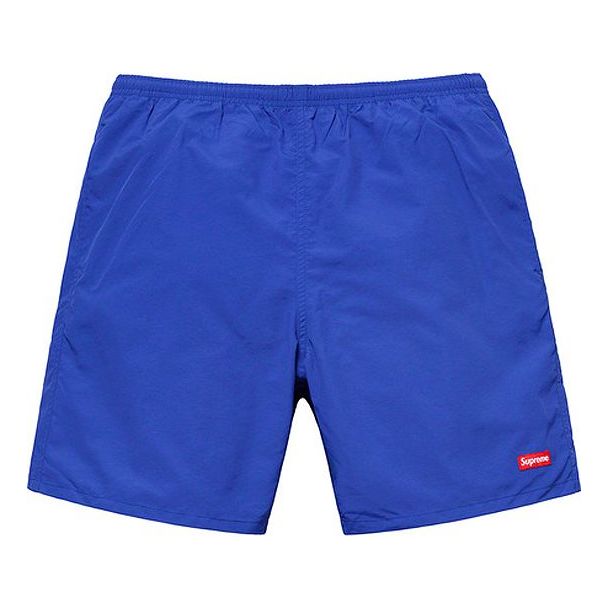 Supreme SS19 Nylon Water Short Solid Color Casual Shorts Royal blue SUP-SS19-10451
