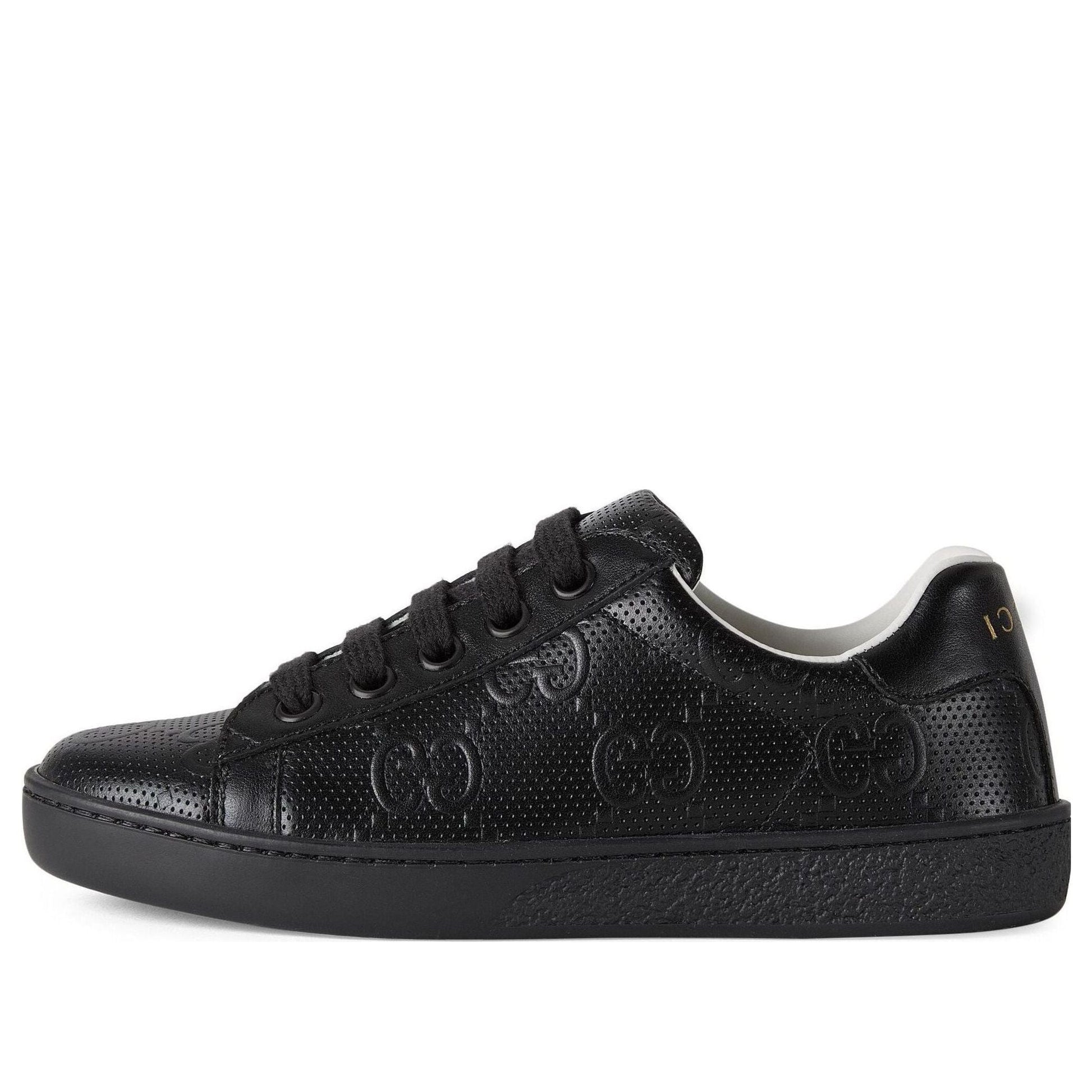 (GS) Gucci GG Ace Sneakers 'Black' 681377-UMT20-1000
