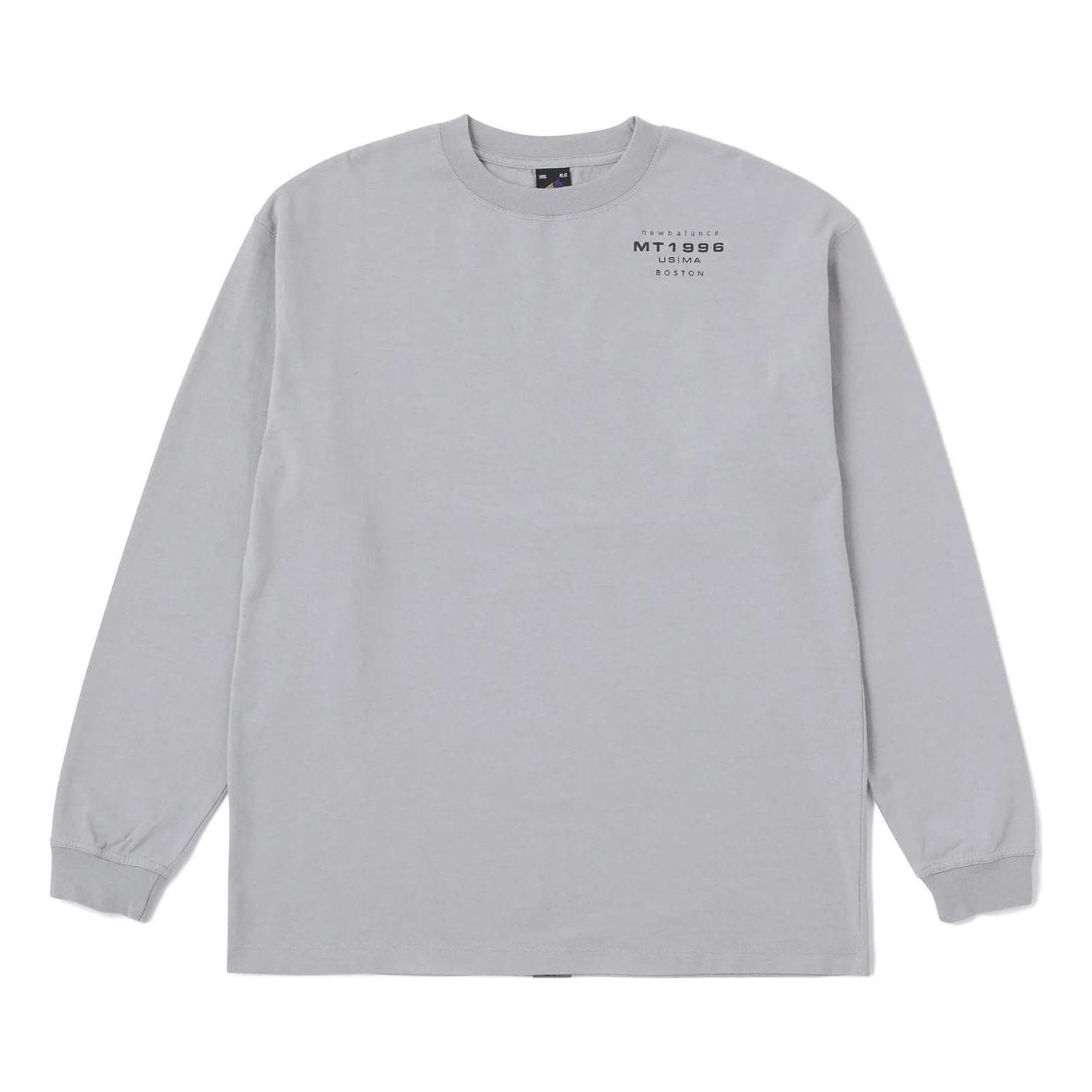 New Balance MT1996 Graphic Long Sleeve T-Shirt Asia Sizing 'Grey' JMTL2066-TAG