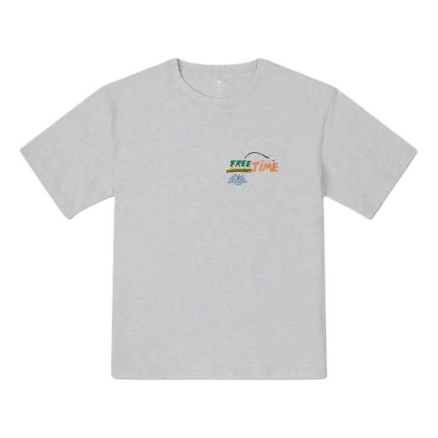 Converse Summer Fishing T-Shirt Asia Sizing 'Grey' 10027222-A02