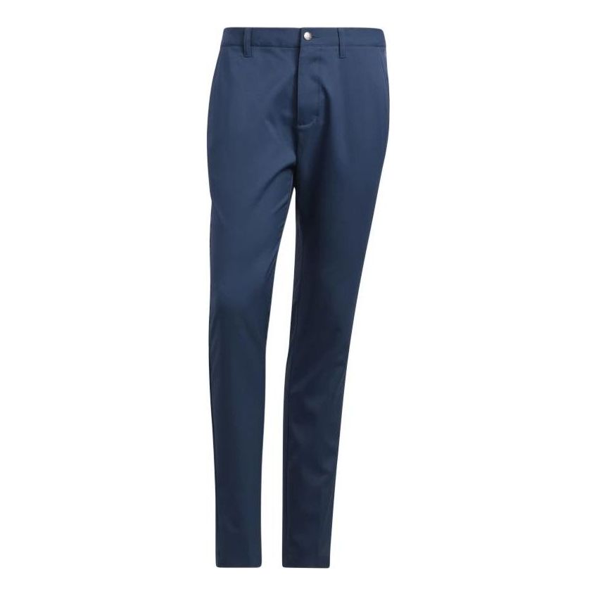 Men's adidas Solid Color Logo Straight Casual Pants/Trousers Blue HA6205