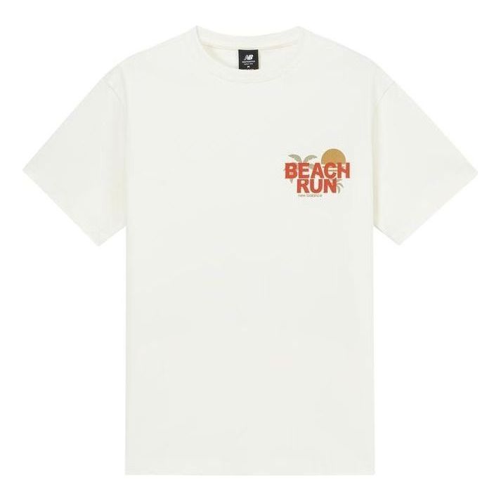 New Balance Classic Lifestyle Tee Asia Sizing 'White Orange' AMT32364-CIC