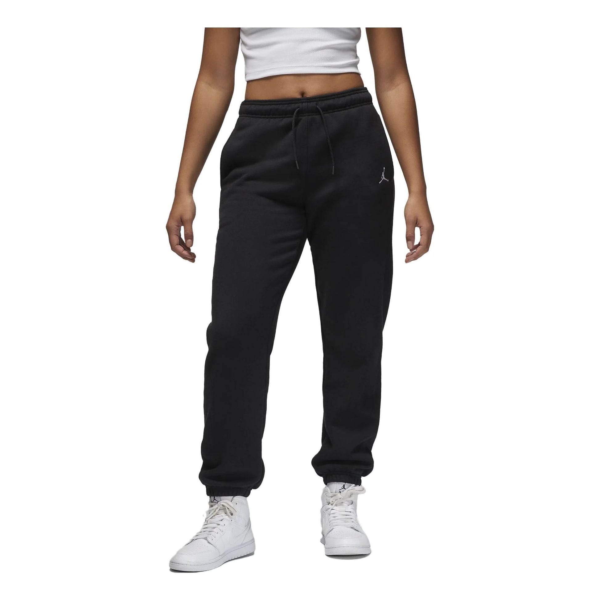 (WMNS) Air Jordan Brooklyn Fleece 'Black' FN4495-010