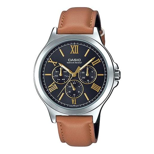 CASIO ENTICER SERISE Brown Mens Black Analog MTP-V300L-1A3