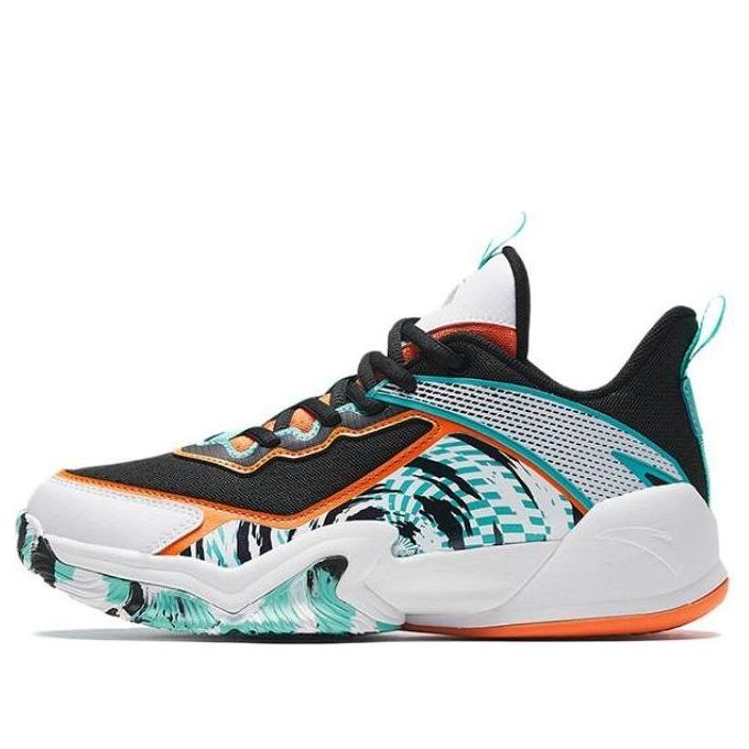 (GS) ANTA Basketball Shoes 'White Black Blue' A312331142-1