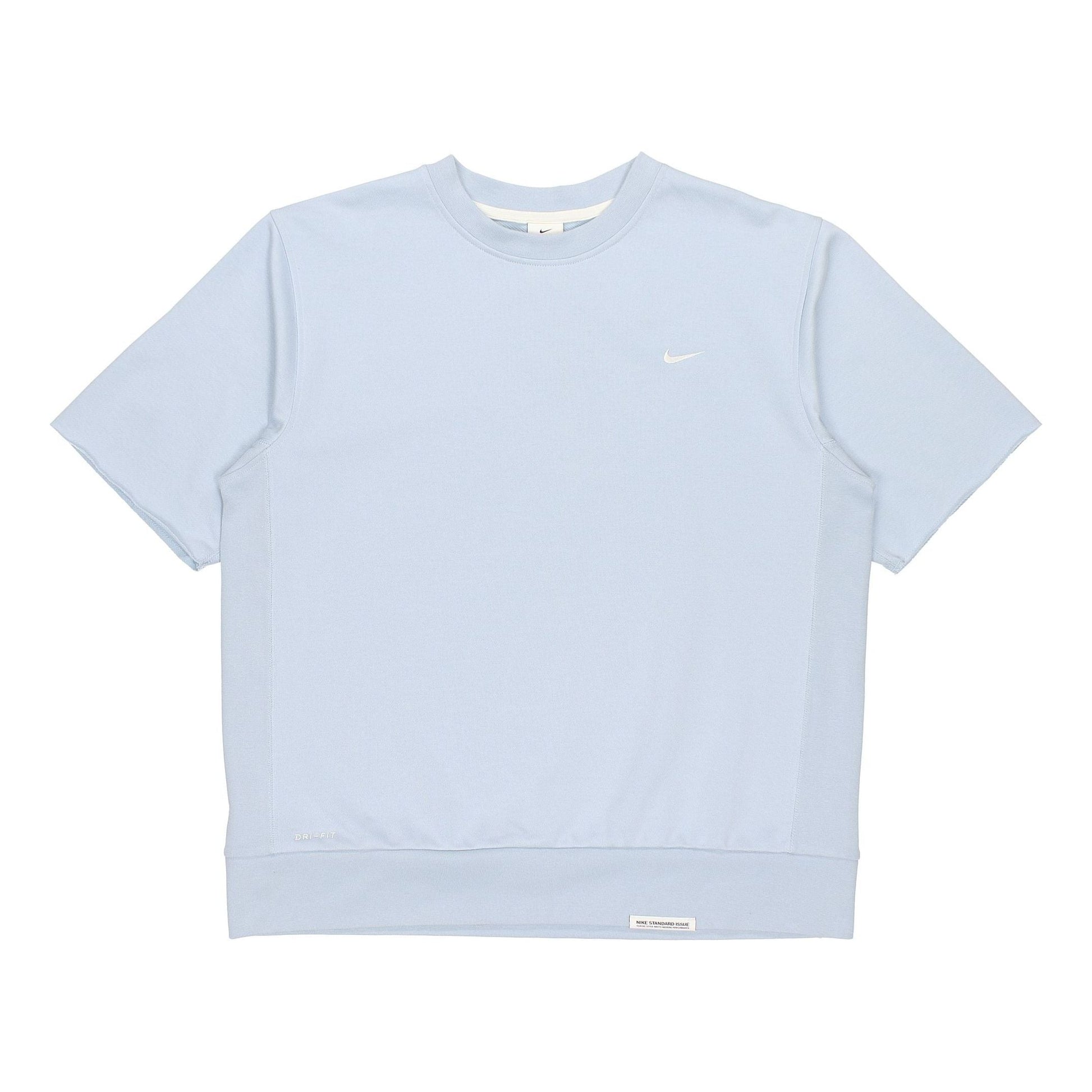 Nike Dri-fit Standard Issue Round Neck Pullover Sports Short Sleeve Blue  light blue CV1940-440