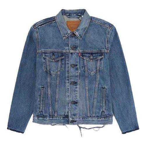 Levis Loose Ripped Denim Jacket Lapel Men's Denim 72334-0429