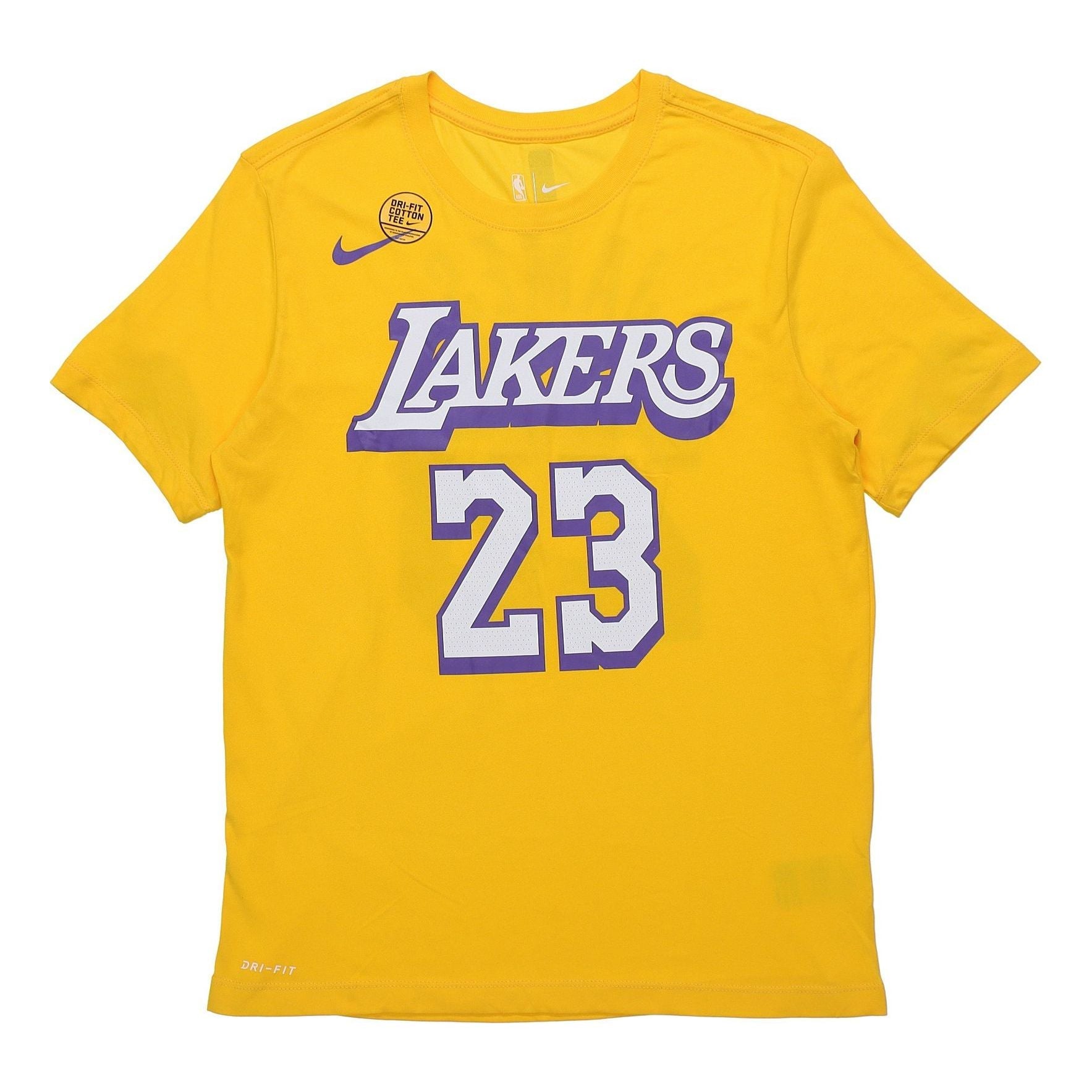Nike NBA City limited Jersey 19-20 Season Los Angeles Lakers LeBron James No. 23 Yellow BV8796-705