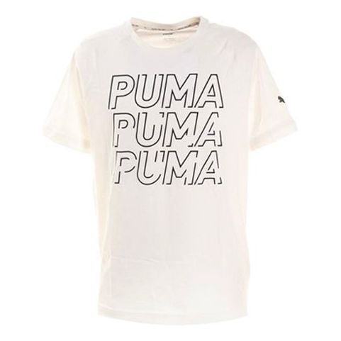 PUMA Casual Printing Short Sleeve White 582824-02