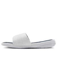 (WMNS) Under Armour Playmaker Fixed Strap Slide 'White Blue' 3000063-103