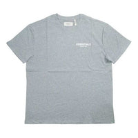 Fear of God Essentials Boxy Logo T-Shirt Chest Logo Short Sleeve Unisex Gray 0125250500092004