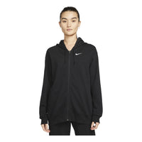 (WMNS) Nike Sportswear Oversized Full-Zip Hoodie Jacket 'Black' DM6416-010