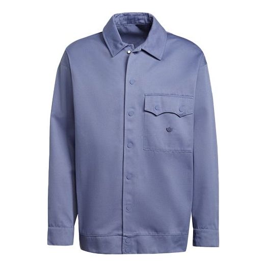 adidas originals lapel Long Sleeves Jacket Purple H11364