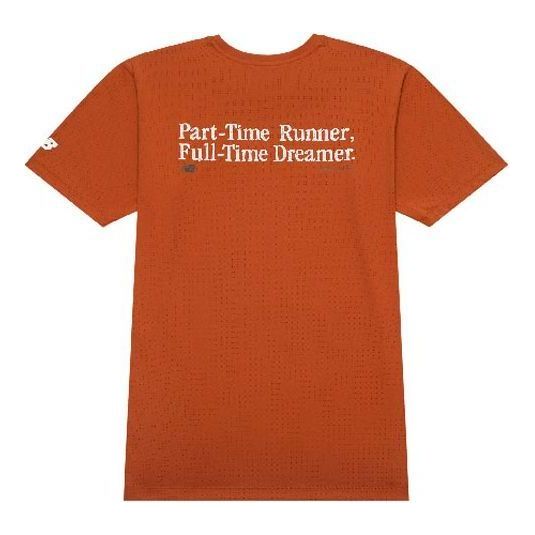 New Balance NB Icon T-shirt Asia Sizing 'Dark Orange' NEE25031-BUR