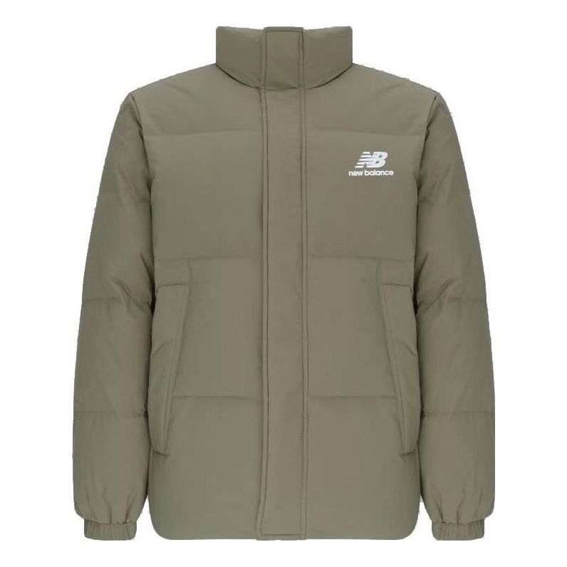 New Balance Logo Sports Down Jackets Asia Sizing 'Green' AMJ24359-CGN