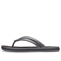 (WMNS) Crocs Leopard print Printing Flip-Flops Shoe Black 206490-02W