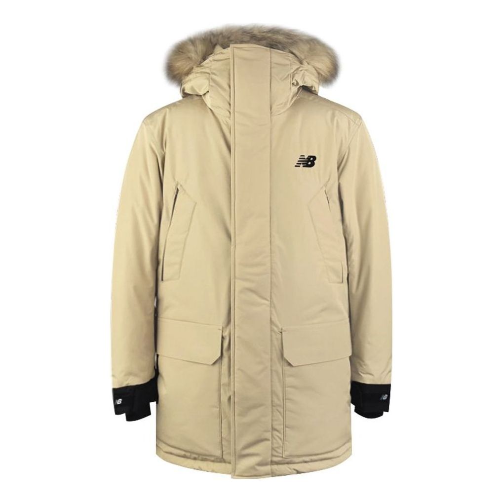 New Balance Lifestyle Down Puffer Jacket Asia Sizing 'Beige Black' NP943021-BEI
