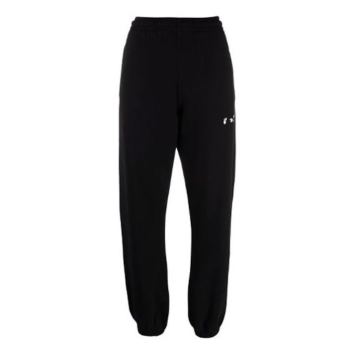 Men's Off-White SS21 Logo Sports Pants/Trousers/Joggers Black OWCH006F21JER0011001