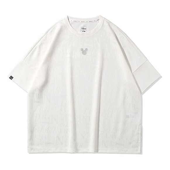Li-Ning x Disney Crossover Loose Short Sleeve White ATSQ108-2