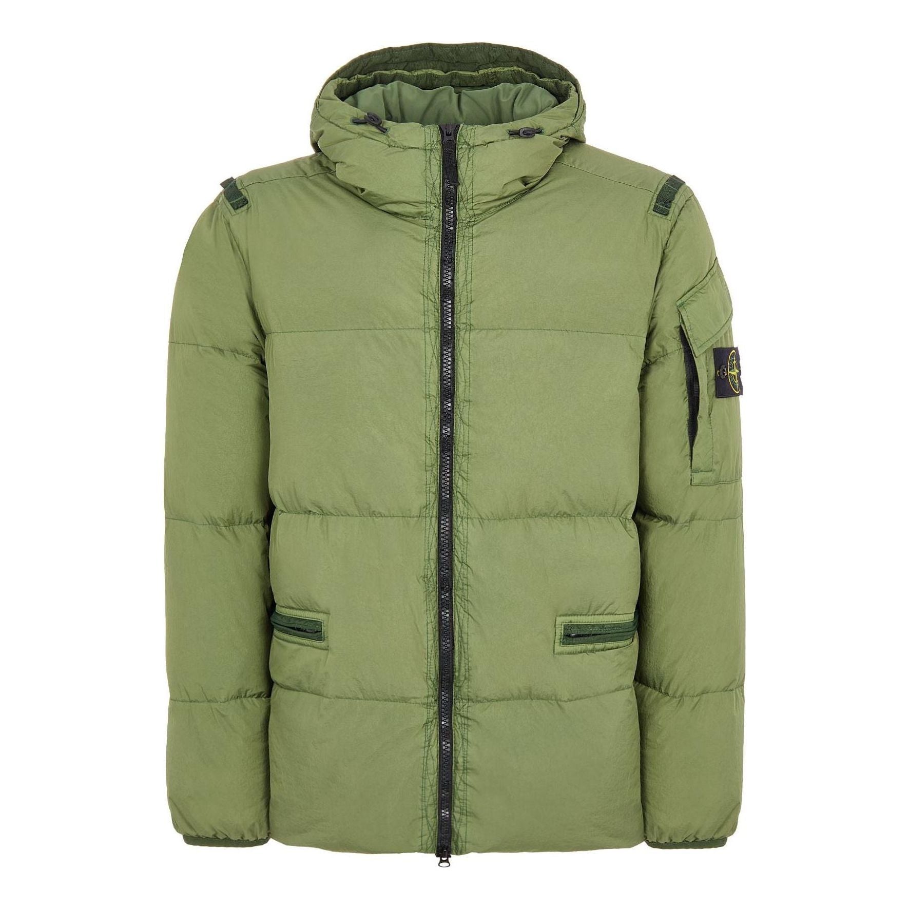 STONE ISLAND Crinkle Reps Down Jacket 'Green' 771540223-V0058