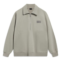 Li-Ning Counterflow Triple Logo Half Zip Sweatshirt 'Grey' AWDT589-4