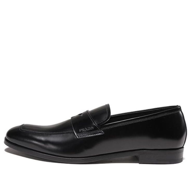 PRADA Brushed Leather Loafers 'Black' 2DB161_P39_F0002_F_X001