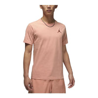 Men's Air Jordan SS22 Solid Color Logo Embroidered Round Neck Short Sleeve Orange T-Shirt DC7486-824