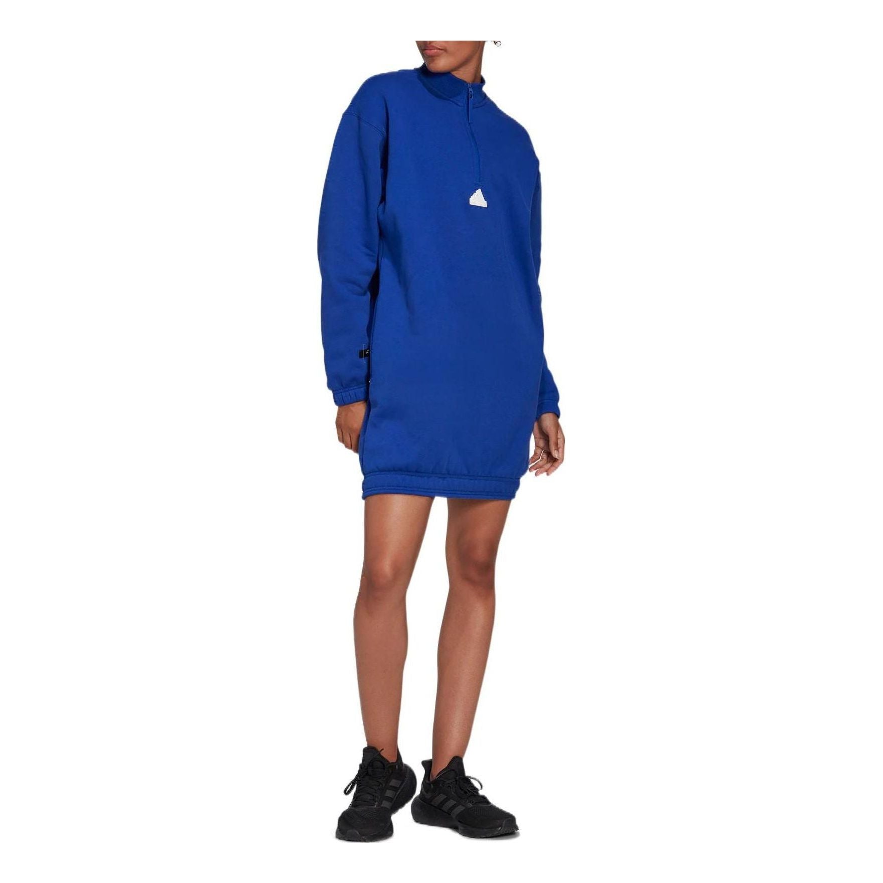 (WMNS) adidas Half-Zip Sweater Dress Asia Sizing 'Blue' HM2894