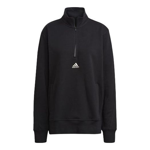 adidas Halfzip M Casual Sports Stand Collar Black H54029