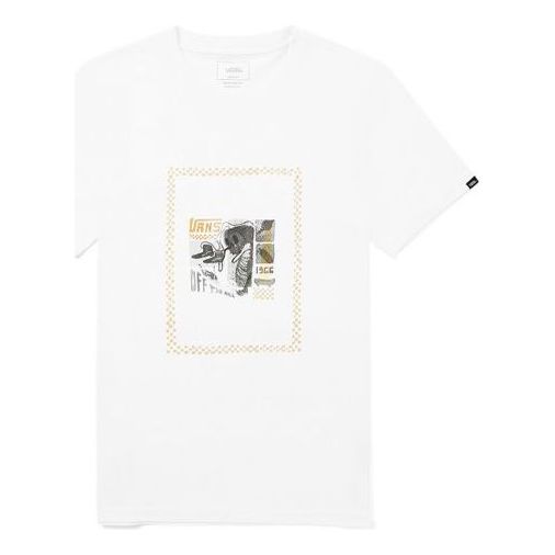 Vans OTW ZIJINGWANG Printing Short Sleeve Couple Style White VN0A4URMWHT