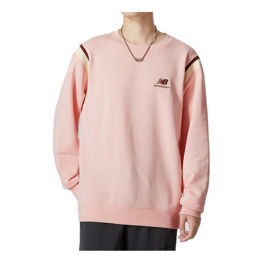 New Balance Athletics Sweater Asia Sizing 'Pink' AMT23559-PIE