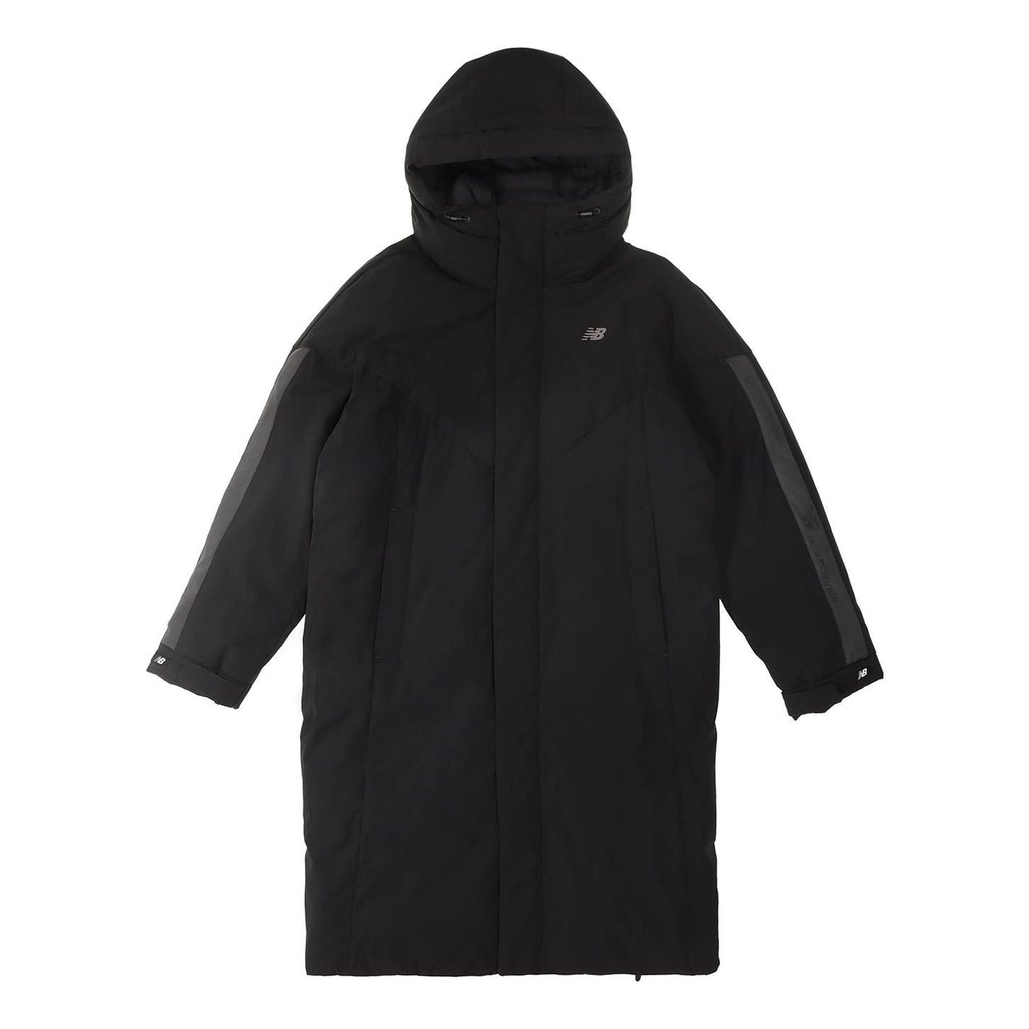 New Balance Street Style Long Down Jacket Asia Sizing 'Black' NQ94R041-BK