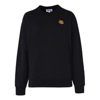 (WMNS) KENZO Embroidery Round-neck Swea Black FA62SW8204MD-99