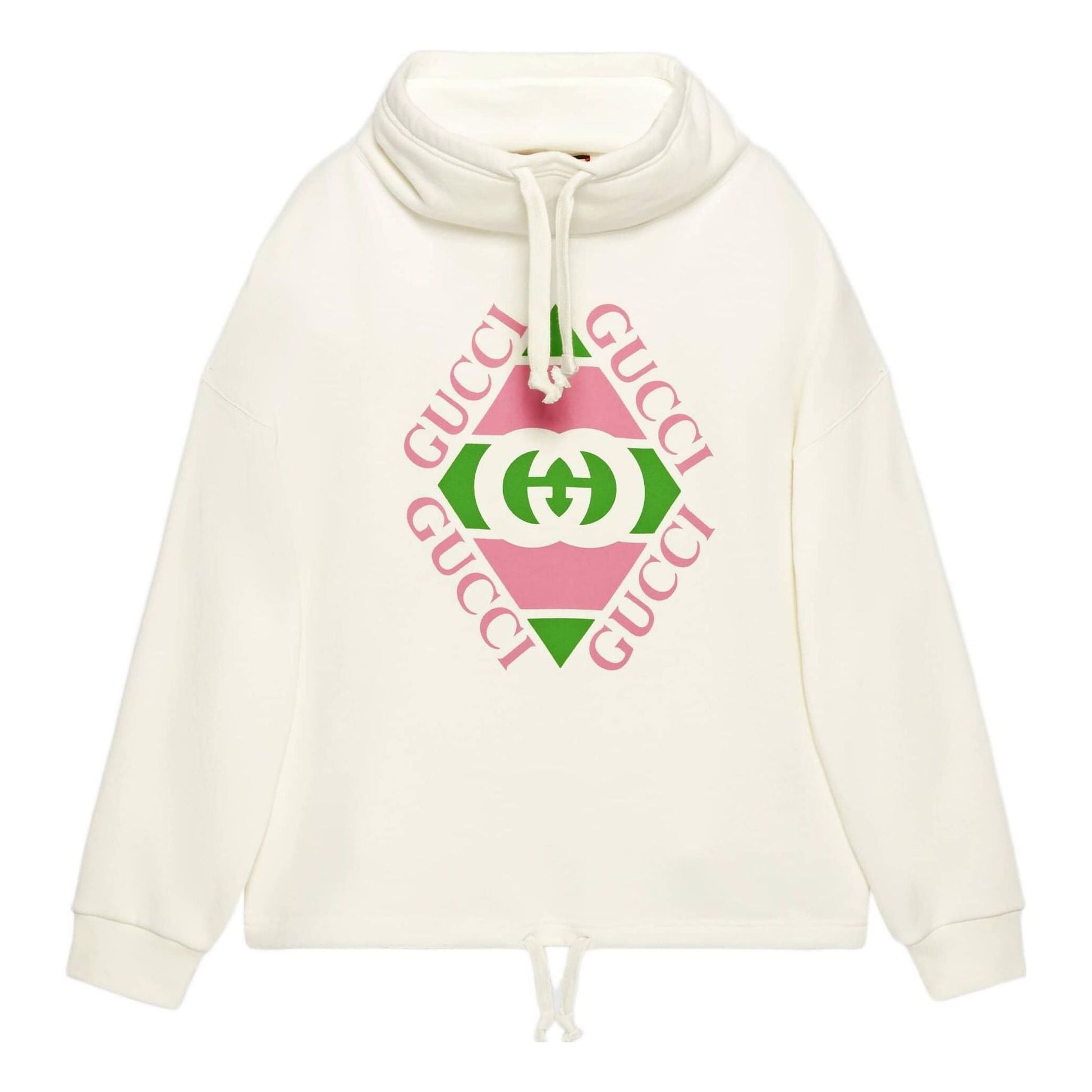 (WMNS) Gucci vintage logo cotton sweatshirt 'White' 717417-XJEV6-9095